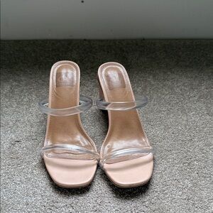 Dolce Vita Clear Strap Nude Heels
